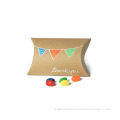 Cmyk / Pms / Pantone Recycled Cardboard Gift Boxes , Kraft Paper Wedding Pillow Box